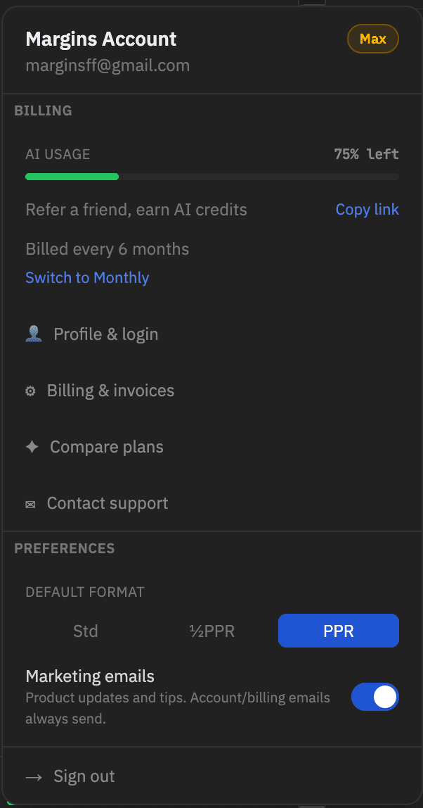 Self-Service Billing
