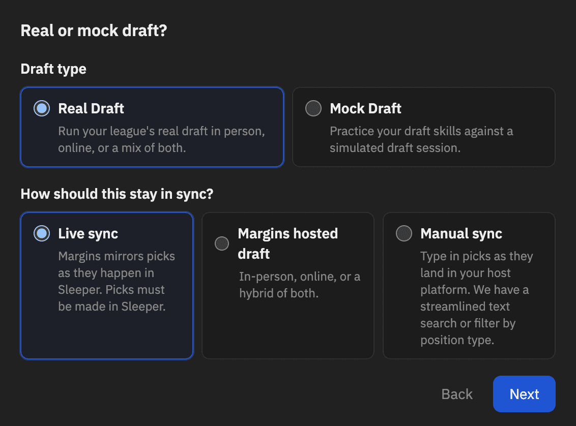 Sync To A Live Draft